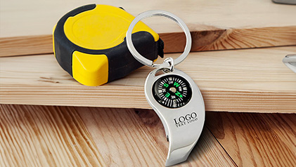 Custom Multipurpose Compass Keychain