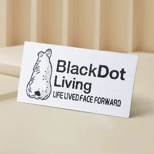 BlackDot Living Woven Custom Labels BlackDot Living Woven Custom Labels
