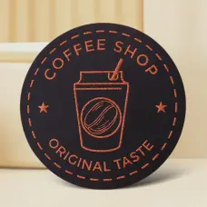 Coffee Shop Leather Patches No Minimum