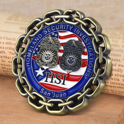 Homeland Security Investigations Challenge Coins