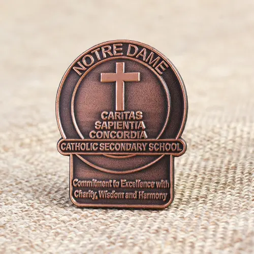 Notre Dame Die Struck Pins