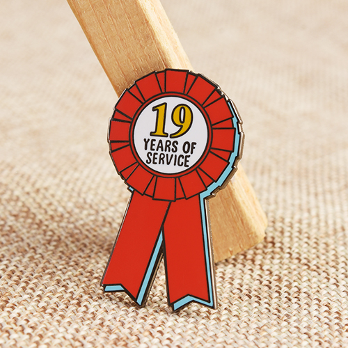 Round Medal-shaped Colorful Metal Pins