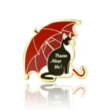 Please Adopt Me Cat Enamel Pin