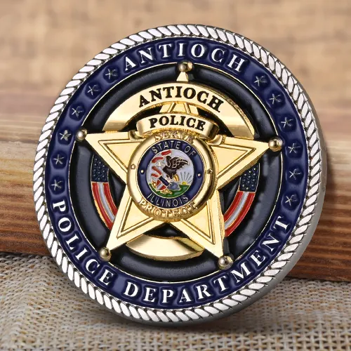 Five-pointed Star Eagle Police Challenge Coins