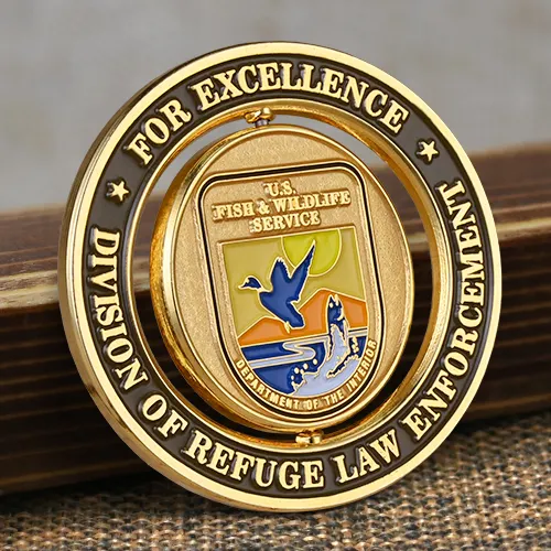Law Enforcement Excellence Rotating Coins