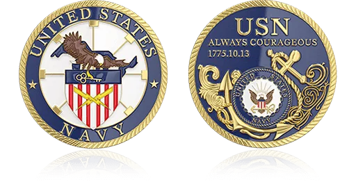 USN Personalized Challenge Coins USN Personalized Challenge Coins
