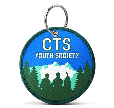 custom embroidered keychains in bulk for society