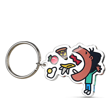 funny acrylic keychain