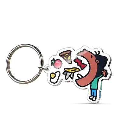 Custom Shaped Keychains for Funny Design