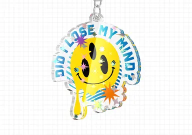 star holographic acrylic keychians style star holographic acrylic keychians style