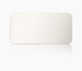 1.5" x 3" Rectangle Metal Name Tag - Silver