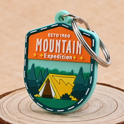 Custom Camping PVC Keychains