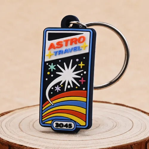 Custom Astro Travel PVC Keychains