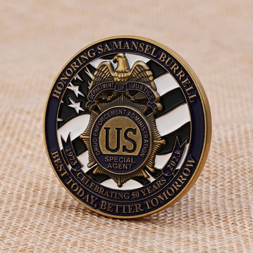 DEA Law Enforcement Challenge Coins