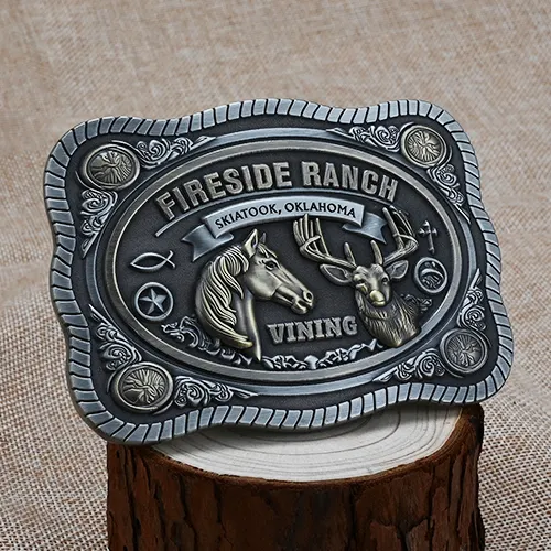 Custom Fireside Ranch Belt Buckles Custom Fireside Ranch Belt Buckles