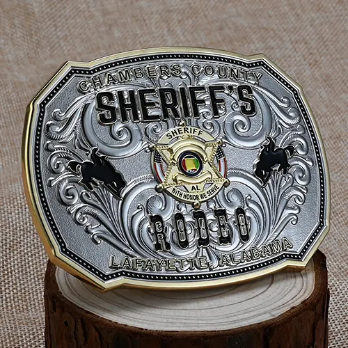 Custom Sheriff's Rodeo Belt Buckles Custom Sheriff's Rodeo Belt Buckles