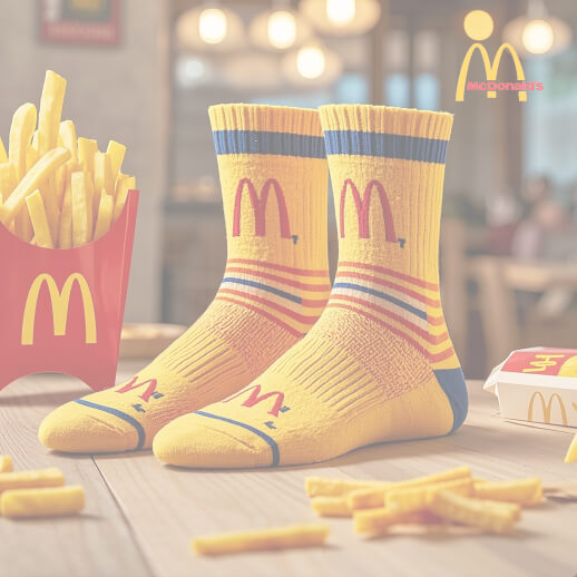 Mcdonalds Custom Sock