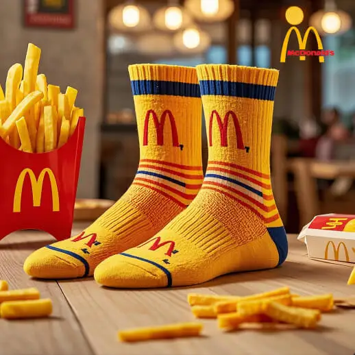 Mcdonalds Custom Sock Mcdonalds Custom Sock