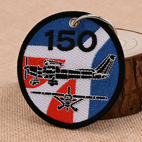 Custom Military Style Embroidered Keychains