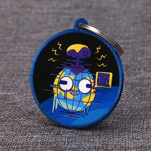 Farewell Earth Embroidered Keychains