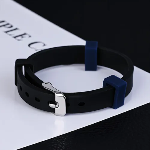 Adjustable Black & Navy-blue Wristbands