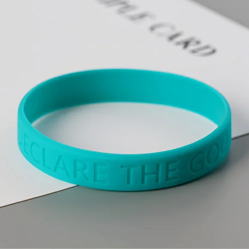 THE GOOD NEWS Cyan-blue Wristbands