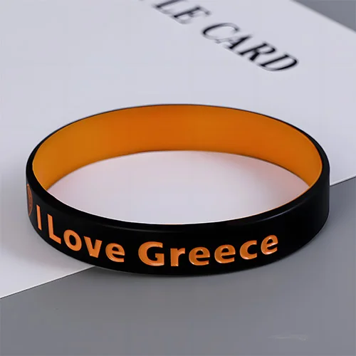 I Love Greece Wristbands