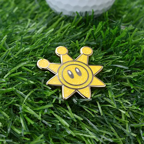 Custom Sun Crown Golf Ball Markers