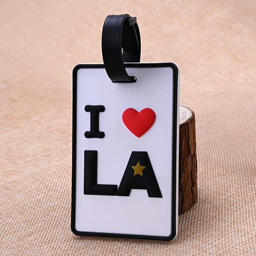 I Love LA PVC Luggage Tag