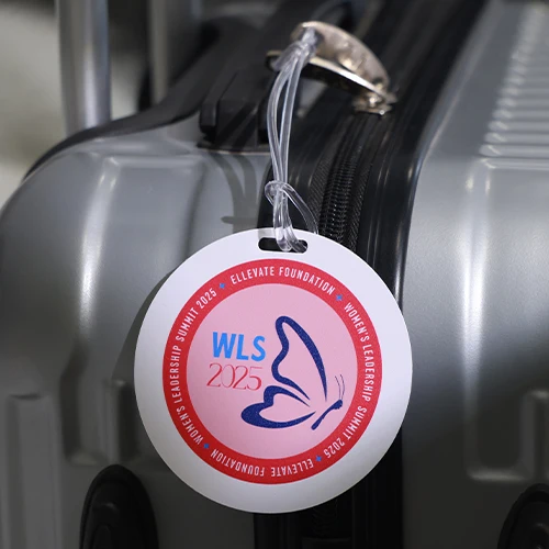 Elevate WLS 2025 Butterfly Custom Bag Tag Elevate WLS 2025 Butterfly Custom Bag Tag