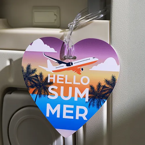Heartfelt Summer Adventure Custom Luggage Tag Heartfelt Summer Adventure Custom Luggage Tag