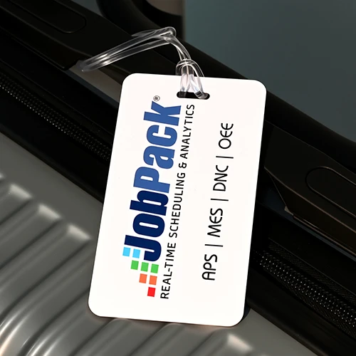JobPack Industrial Scheduler Custom Luggage Tag JobPack Industrial Scheduler Custom Luggage Tag