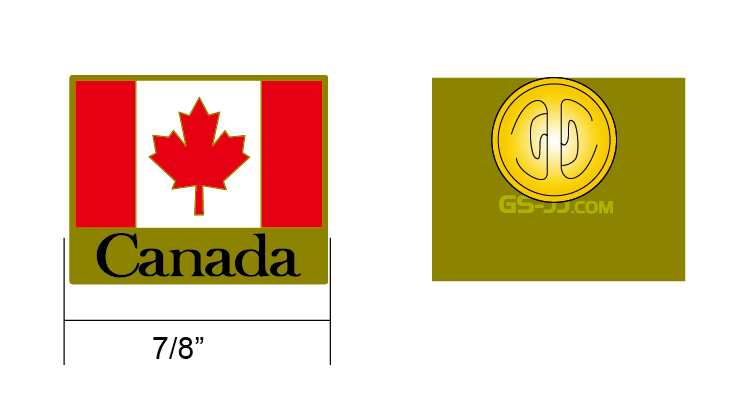 Canada flag pins 