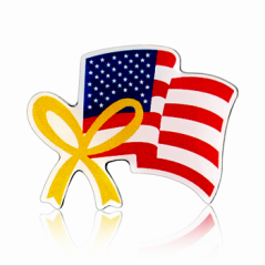 Stock American Flag Lapel Pins (S124)