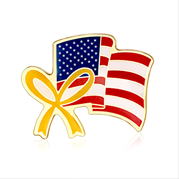 Stock American  Flag Lapel Pins (S130)