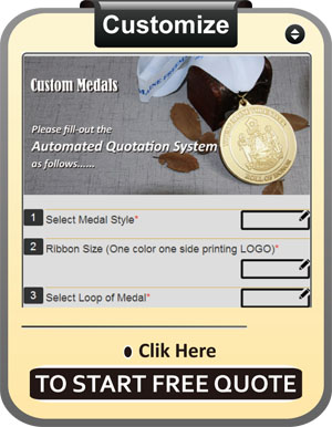 Custom Gold Medals for AYS0 Region 18 
