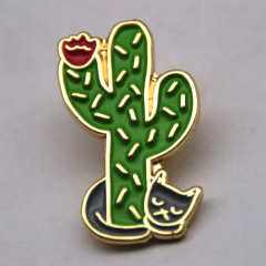 lapel pins for cacti and cat