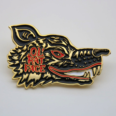 Soft enamel for wolf pins