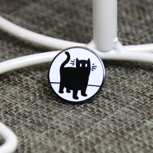 Hard enamel pins for cat