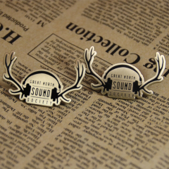 Lapel pins for antlers