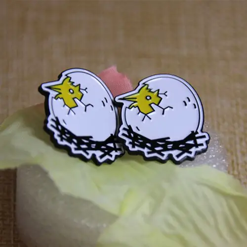 Soft enamel pins for little bird