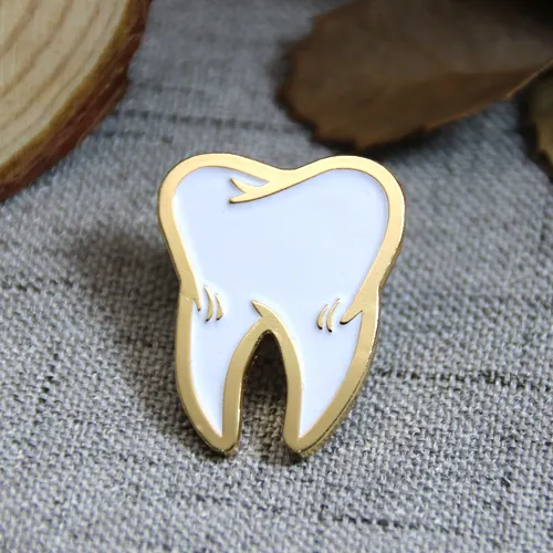 Soft Enamel Lapel Pins for Tooth