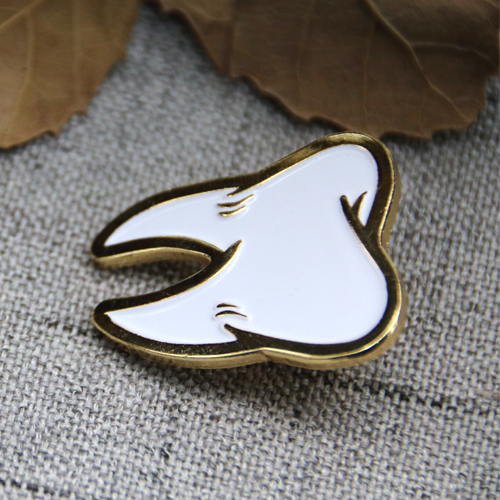 Soft Enamel Lapel Pins for Tooth