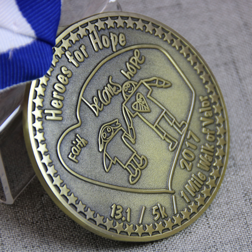 Custom Race Medals-1 Mile Walk of Valor