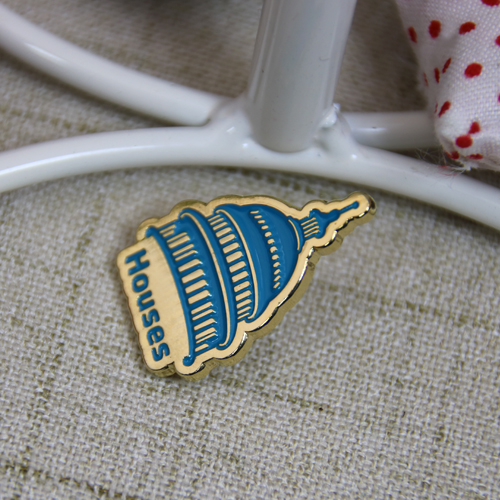 Soft Enamel Lapel pins for Blue Houses