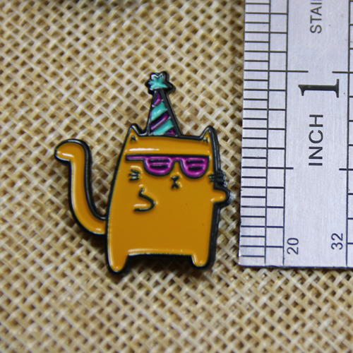 Soft Enamel Lapel pins for Orange Cat