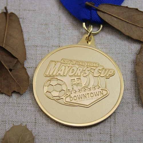Custom Sports Medals with Sandblast for Soccer 
