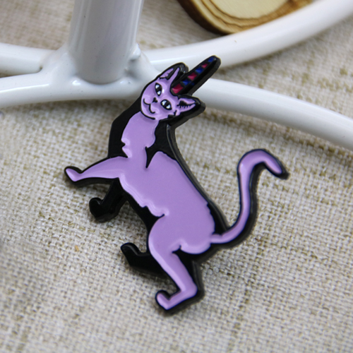 Purple Cat custom lapel pins