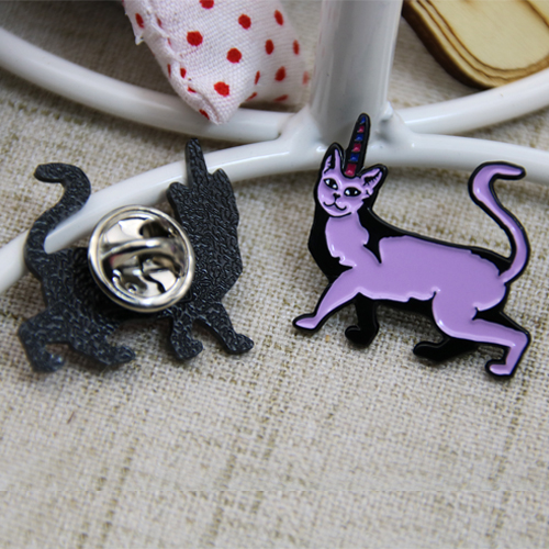 Purple Cat custom lapel pins