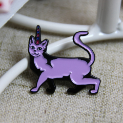 Purple Cat custom lapel pins
